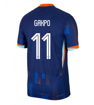 Holland Cody Gakpo #11 Udebanetrøje EM 2024 Kort ærmer